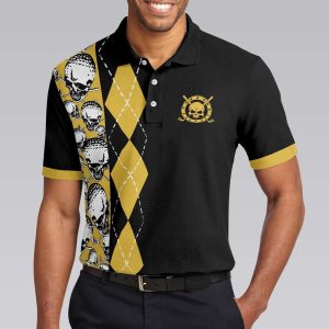 All Men Are Created Equal Then A Few Become A Golfer – Skull Golf Shirt